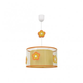 Distribuidor - Lâmpadas Diversas | Colgantes Infantil | COLGANTE INFANTIL FLOR NARANJA 1XE27 (REGX30) Ref: 044193004